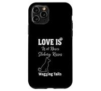 Custodia per iPhone 11 Pro Amore Bagnato Nasi Slobbery Baci Scodinzolante Code Amante dei cani