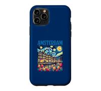 Custodia per iPhone 11 Pro Amsterdam In Notte Stellata Van Gogh Style Graphic
