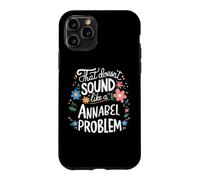 Custodia per iPhone 11 Pro Annabel Personalized Cute Flower Girls Annabel Name