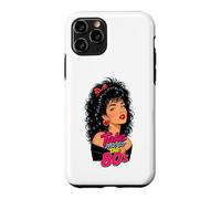 Custodia per iPhone 11 Pro Anni '80 Big Hair Glam Girl Retro Pop Art Moda Ritratto Stile