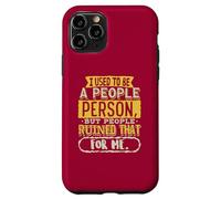 Custodia per iPhone 11 Pro Antisociale Non Un Popolo Persona Socialmente Selettivo Introverso