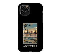 Custodia per iPhone 11 Pro Anversa, Belgio, fronte fiume, orizzonte, viaggio, arte