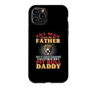 Custodia per iPhone 11 Pro Any Man Can Be A Father Pit Bull Daddy Funny Dog Lover