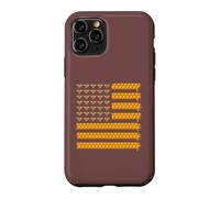 Custodia per iPhone 11 Pro Apicoltura Bandiera Americana A Nido D'ape Miele Apicoltore