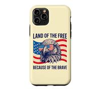 Custodia per iPhone 11 Pro Aquila Patriottica: Terra dei Libero e dei Coraggiosi