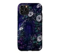 Custodia per iPhone 11 Pro Arco Moonflower nel giardino di mezzanotte