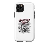 Custodia per iPhone 11 Pro Arcobaleno Trota Brutale Forza Pesca a Mosca
