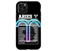 Custodia per iPhone 11 Pro Ariete Valori nutrizionali Segno zodiacale Astrologia Blu Viola