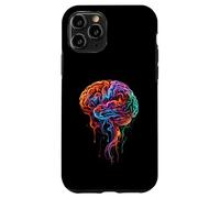 Custodia per iPhone 11 Pro Arte fluida astratta di anatomia del cervello colorato