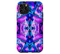 Custodia per iPhone 11 Pro Astratto Caleidoscopio V.iolet Geometrica Simmetria Arte