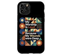 Custodia per iPhone 11 Pro Astratto Moderno Cristiano Geometrico Il mio culto è forte