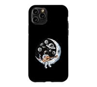 Custodia per iPhone 11 Pro Astronauta che suona la chitarra sulla luna