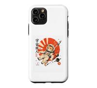Custodia per iPhone 11 Pro Astronauta giapponese Cosmic Wanderer Space Cat