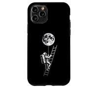 Custodia per iPhone 11 Pro Astronauta Holding Earth Balloon Black and White Space Art