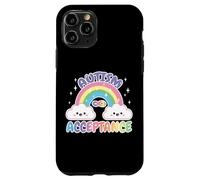 Custodia per iPhone 11 Pro Autism Pro Acceptance Rainbow con simbolo dell'infinito