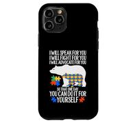Custodia per iPhone 11 Pro Autismo Mamma Orso Parlerò Fight Advocate per te