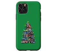 Custodia per iPhone 11 Pro Auto Madness Albero di Natale! Classic Muscle Cars e Hotrods