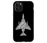 Custodia per iPhone 11 Pro Aviation Fonetico Alfabeto Parole F-4 Phantom II Forma Design
