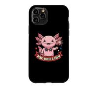 Custodia per iPhone 11 Pro Axolotl Rosa Bianco E Crew Divertente Patriottico 4 Luglio Carino