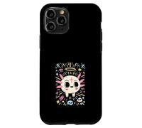 Custodia per iPhone 11 Pro Axolotl Teschio Kawaii Arte Gotica Pastello