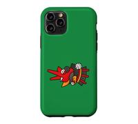 Custodia per iPhone 11 Pro Aztec Wind God Ehecatl Maschera Mesoamericana Graphic Boys