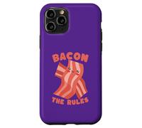 Custodia per iPhone 11 Pro Bacon The Rules Kawaii Carino Divertente