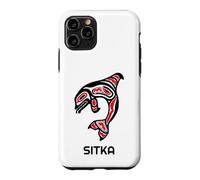 Custodia per iPhone 11 Pro Balena orca nativa americana dell'Alaska