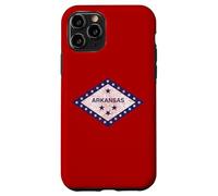Custodia per iPhone 11 Pro BANDIERA ARKANSAS LO STATO NATURALE PICCOLO ROCCIA