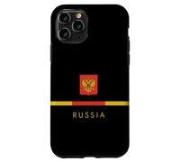Custodia per iPhone 11 Pro Bandiera della Russia Stemma Logo Art Russo Citizen Souvenir
