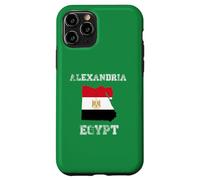Custodia per iPhone 11 Pro Bandiera dell'Egitto Distressed Alessandria Pride