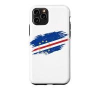Custodia per iPhone 11 Pro Bandiera di Capo Verde con grafica grunge invecchiata