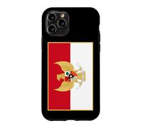 Custodia per iPhone 11 Pro Bandiera indonesiana con stemma dell'Indonesia