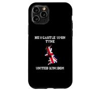 Custodia per iPhone 11 Pro Bandiera retrò Newcastle Upon Tyne Regno Unito invecchiata