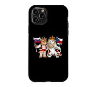 Custodia per iPhone 11 Pro Bandiera Slovacchia Repubblica Ceca Radici slovacche Ceca