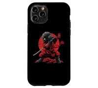 Custodia per iPhone 11 Pro Barboncino Papà Carino Anime Giapponese Roba Samurai Cane Ninja