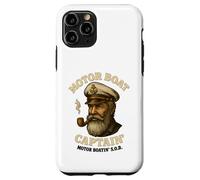 Custodia per iPhone 11 Pro Barca a motore Captain Funny Pontoon Boating