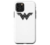 Custodia per iPhone 11 Pro Batman v Superman Wonder Woman Folded and Distressed