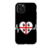 Custodia per iPhone 11 Pro Battito Sardo Sardegna Cuore Quattro Mori Orgoglio Sardo