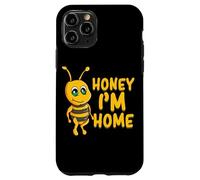 Custodia per iPhone 11 Pro Bee Honey I´m Home Citazione Marito Moglie Carino Honeybee
