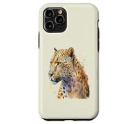 Custodia per iPhone 11 Pro Bellissimo ritratto leopardo acquerello