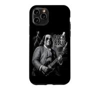 Custodia per iPhone 11 Pro Benjamin Franklin Rock & Roll Guitar Vintage Music Lover