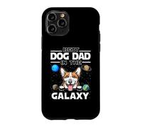 Custodia per iPhone 11 Pro Best Dog Dad In The Galaxy Corgi Puppy Dogs Lovers