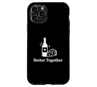 Custodia per iPhone 11 Pro Bevitore di degustazione di vino divertente bottiglia di vino e formaggio in vetro
