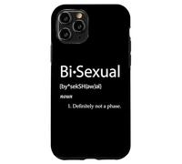 Custodia per iPhone 11 Pro Bi-Sexual Definition Joke Funny LGBTQ Gay Pride Community Bi
