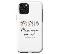 Custodia per iPhone 11 Pro Bible Verse Matthew 11 28 Make Room for Rest Trust God Jesus