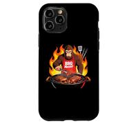 Custodia per iPhone 11 Pro Bigfoot Cooking Grill BBQ Funny Gift Bigfoot