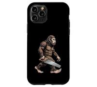 Custodia per iPhone 11 Pro Bigfoot - Sega manuale per carpentiere Sasquatch, lavorazione del legno