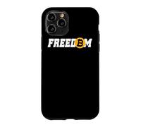 Custodia per iPhone 11 Pro Bitcoin Freedom Criptovaluta BTC Libertà Cripto Milionario