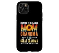 Custodia per iPhone 11 Pro Blessed To Be Called Mom Grandma Great Grandma Mother's Day