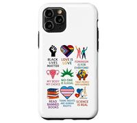 Custodia per iPhone 11 Pro BLM Human Rights Feminism Trans Science Books LGBTQ Kindness